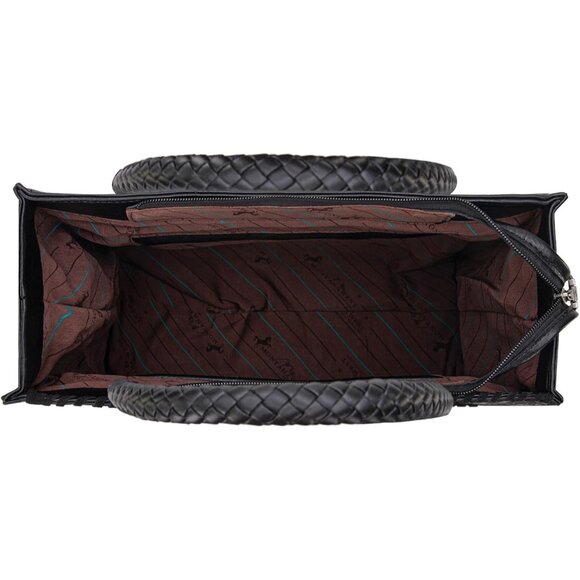 Vintage-Inspired Western Handbag: Vegan Leather with Whipstitch & Fringe Design - Picture 4 of 7